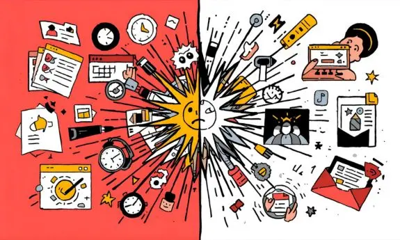 콘텐츠와 광고 | 한 화면에서 충돌하는 두 목적